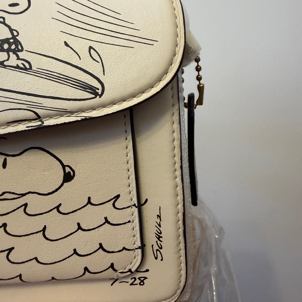 BNWT Coach x Peanuts Tabby Shoulder Bag 26 - Picture 7 of 16